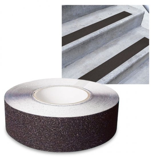 Low Vision Anti Slip Adhesive Tape: Black - 2 Inch Wide