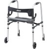 Clever Lite LS Rollator Walker with Seat and Push Down Brakes