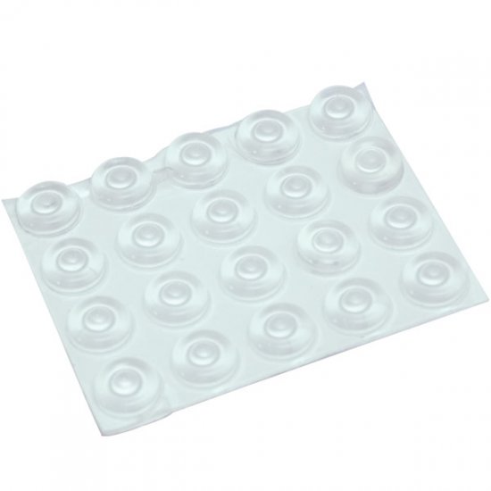 20 Large Soft Clear Round with Nipple - Click Image to Close