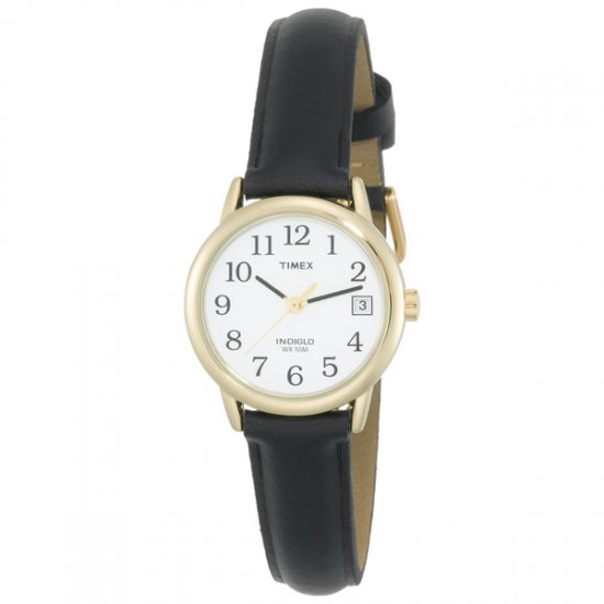 Timex Women's Indiglo Watch Gold with Leather Band
