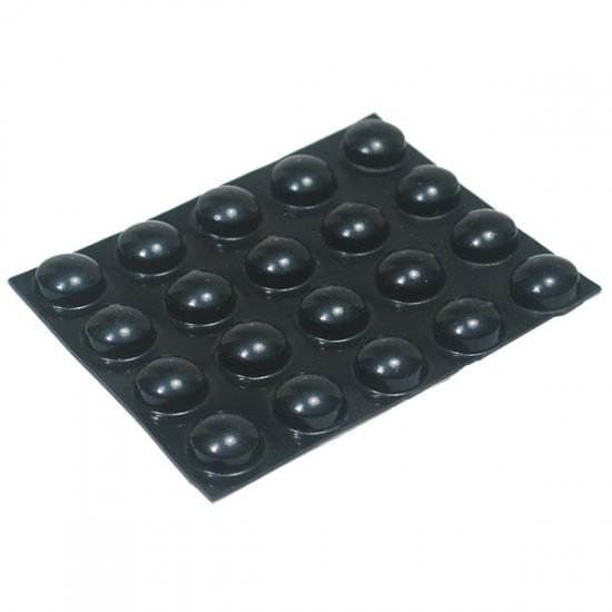 20 Small Black Round Bumps