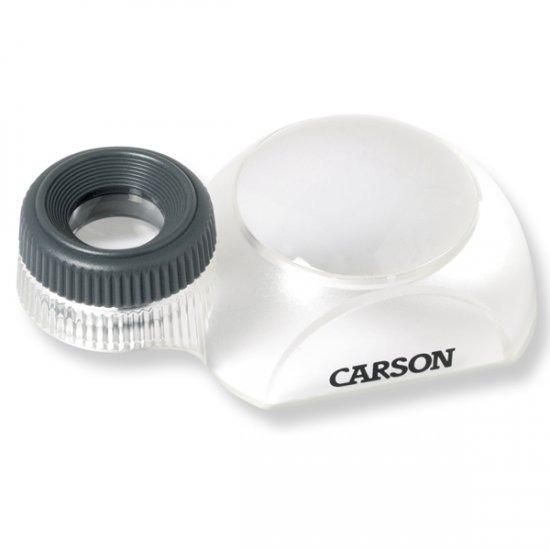 3X / 12X Carson DualView Bright Field Dome Magnifier - Click Image to Close