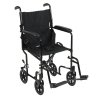 Lightweight Transport Wheelchair - 19 Inch Black