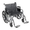 Sentra EC Heavy Duty Wheelchair - Detachable Full Arm and Elevating Leg Rests 20 Inches