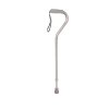 Foam Grip Offset Handle Walking Cane - Silver