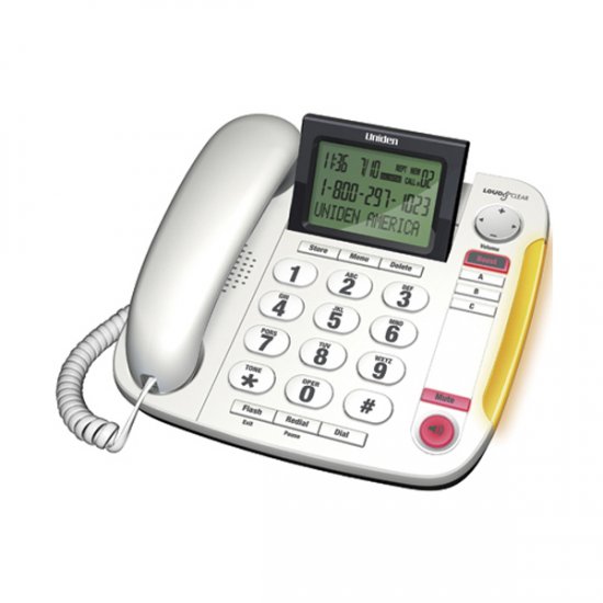 Uniden Caller ID Phone with 40db Handset Volume