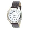 Men's Atomic Talking Watch - White Face with Black Numbers