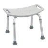 Bathroom Safety Shower Tub Bench Chair - Without Back Gray