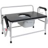 Bariatric Drop Arm Bedside Commode Seat - Without Back Bariatric Drop Arm Bedside Commode Seat - Without Back