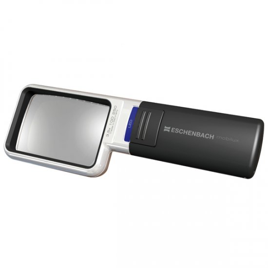 Eschenbach 4X Mobilux LED Lighted Pocket Magnifier Rectangle Lens