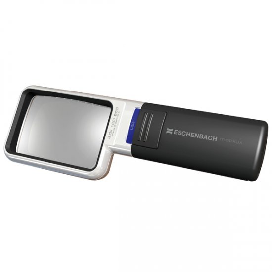 Eschenbach 4X Mobilux LED Lighted Pocket Magnifier Rectangle Lens - Click Image to Close