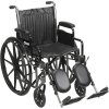 Silver Sport 2 Wheelchair - Detachable Desk Arm and Elevating Leg Rests 16 Inch