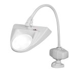 Dazor 5 Diopter LED Hi-Lighting Clamp Base Magnifier (30") - Dove Grey