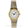 Ladies' Two Tone Talking Watch with White Face