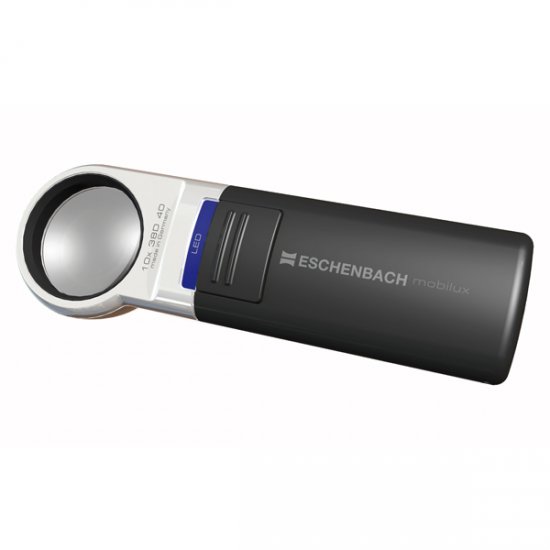 Eschenbach 10X Mobilux LED Lighted Pocket Magnifier - Click Image to Close