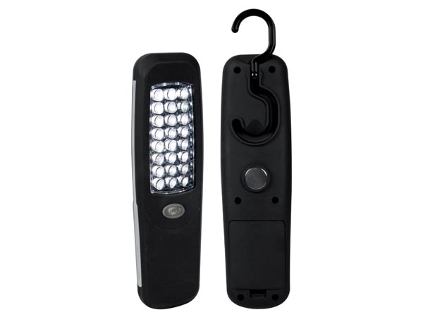 LED Flash Light with Magnetic Back and Swivel Hook - Click Image to Close