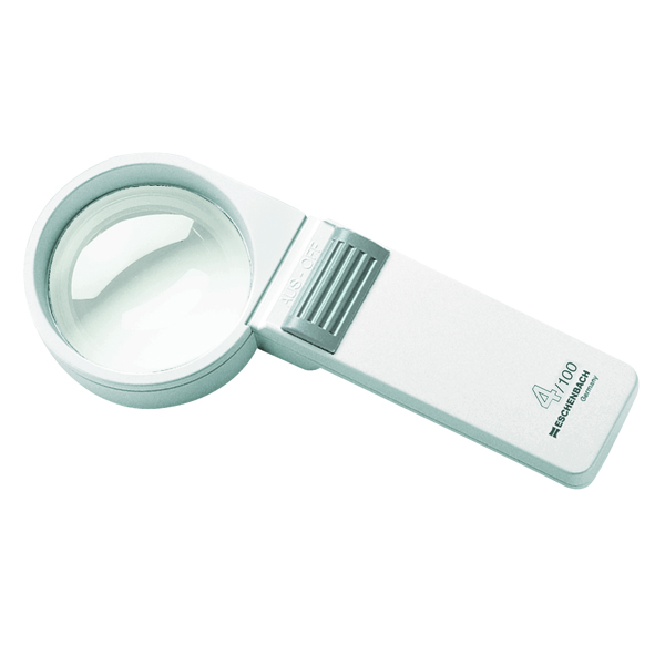 4X Eschenbach Lighted Hand Magnifier - 60 mm Lens Size - Click Image to Close
