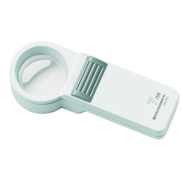 7X Eschenbach Lighted Hand Magnifier - 35 mm Lens Size - Click Image to Close