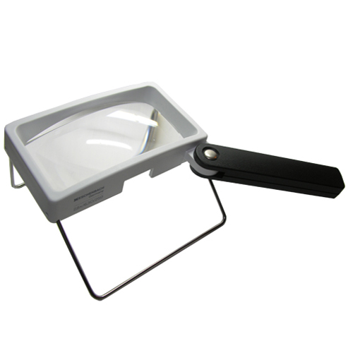 Eschenbach 2.8X Rectangular Magnifier with Stand - 100 x 50 mm - Click Image to Close