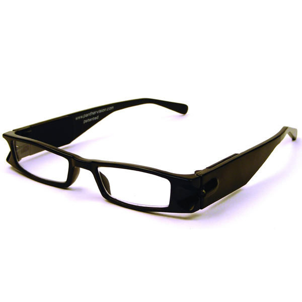 +1.5 Diopter Eschenbach LightSpecs LED Lighted Reading Glasses - Black - Liberty - Click Image to Close