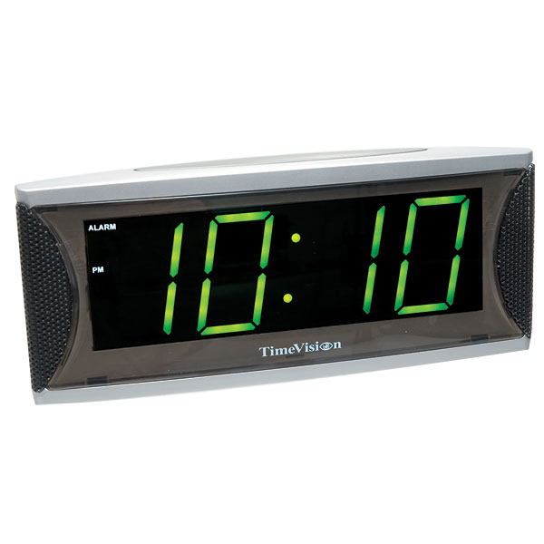 Super Loud 1.8 inch Green LED Alarm Clock - Click Image to Close
