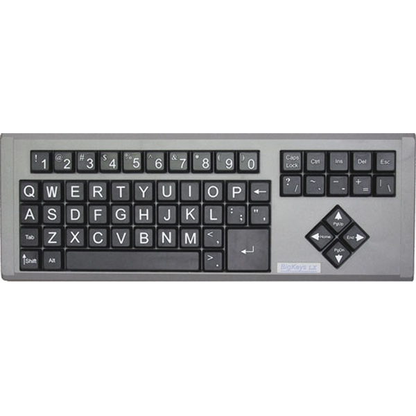 Big Keys LX - Black/QWERTY Keyboard - Click Image to Close