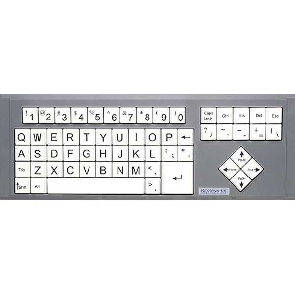 Big Keys LX - White/QWERTY Keyboard - Click Image to Close