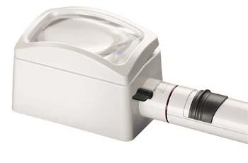 3X Eschenbach LED Illuminated Hand Held,Stand Magnifier - 4 x 3 Inch Lens - Click Image to Close
