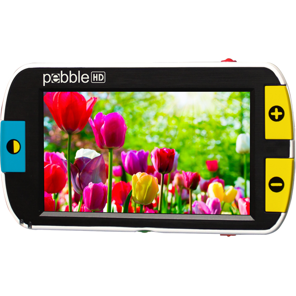 Pebble HD 4.3 Inch Color Portable Video Magnifier - 2 Hrs of Battery Use! - Click Image to Close