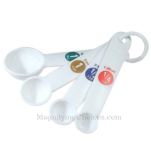 Big Number Measuring Spoons - Click Image to Close